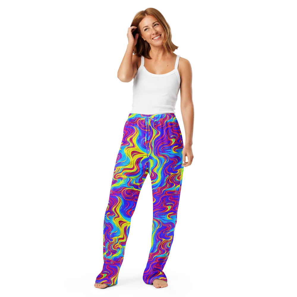 Spectrum Fever on Women's Pajama Pants — Front