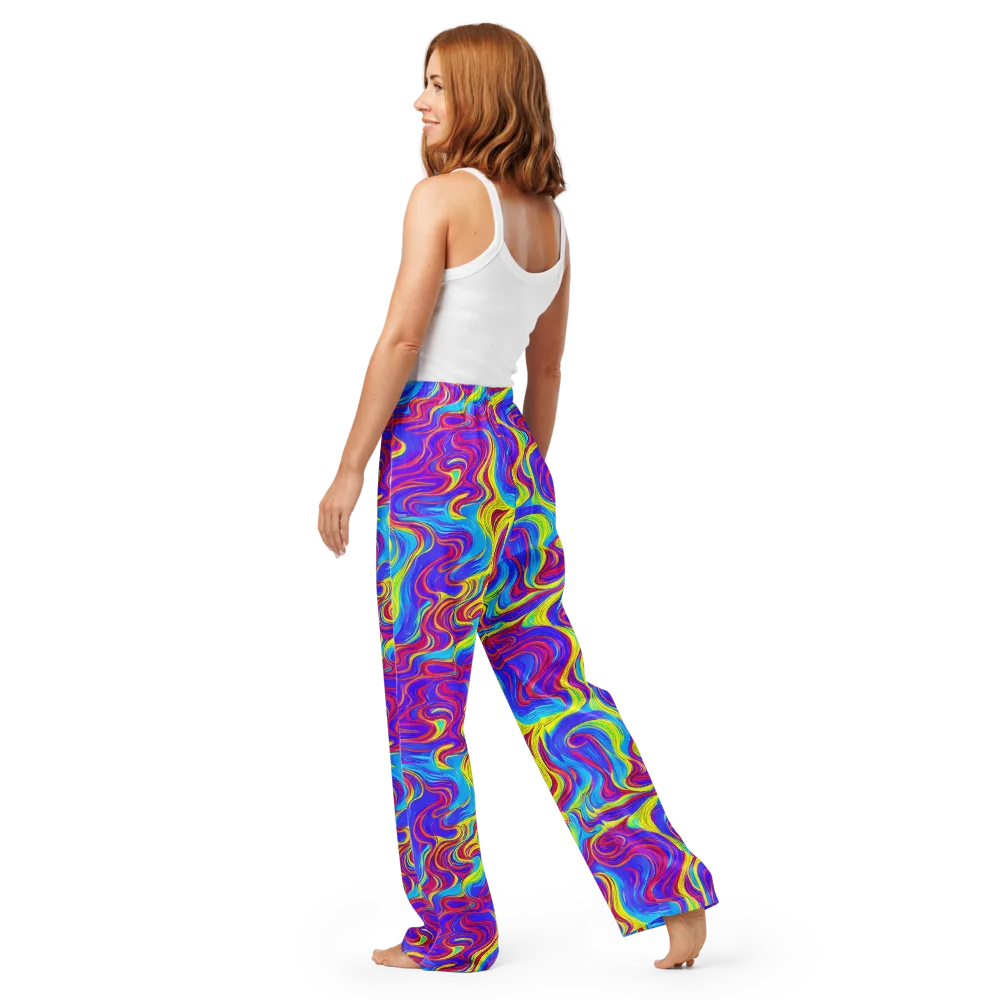 Spectrum Fever on Women's Pajama Pants — Back