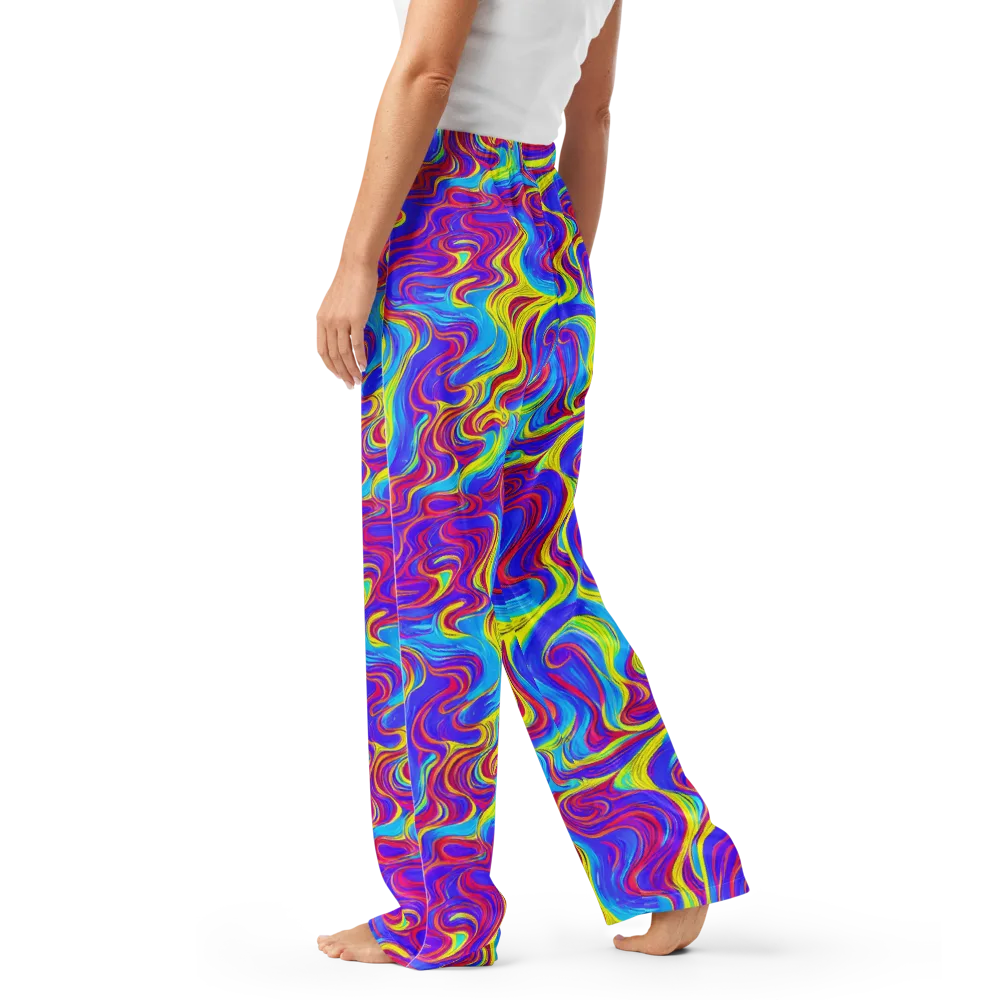 Spectrum Fever on Women's Pajama Pants — Left