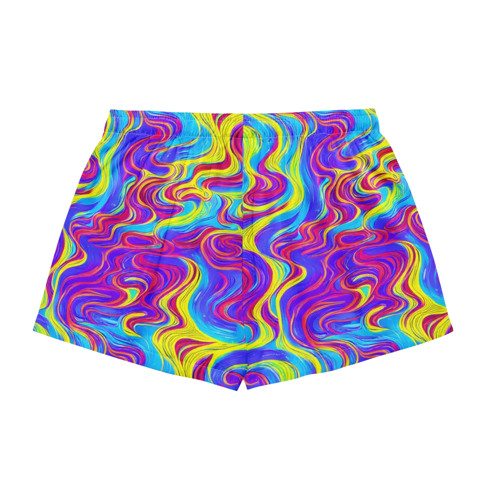 Spectrum Fever on Women's Pajama Shorts — Back