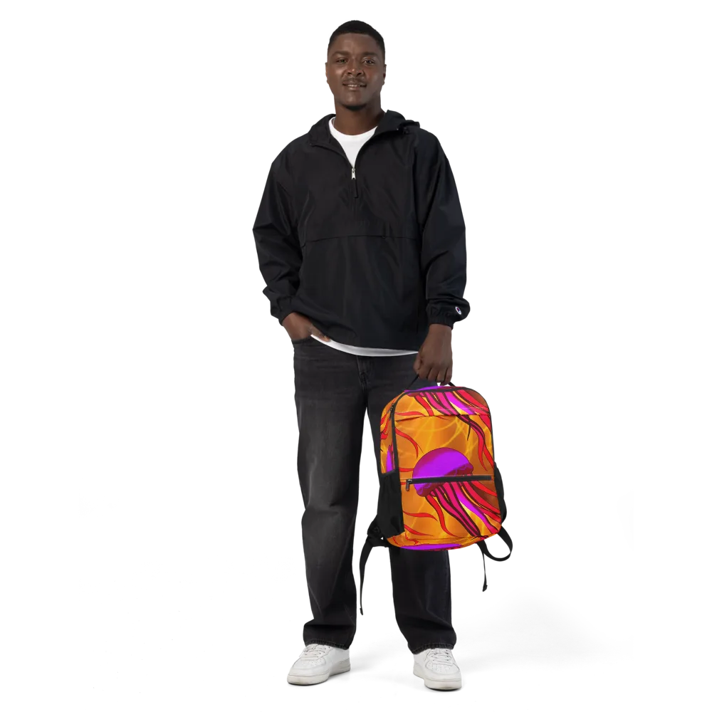 Violet Current on Utility Backpack — Front