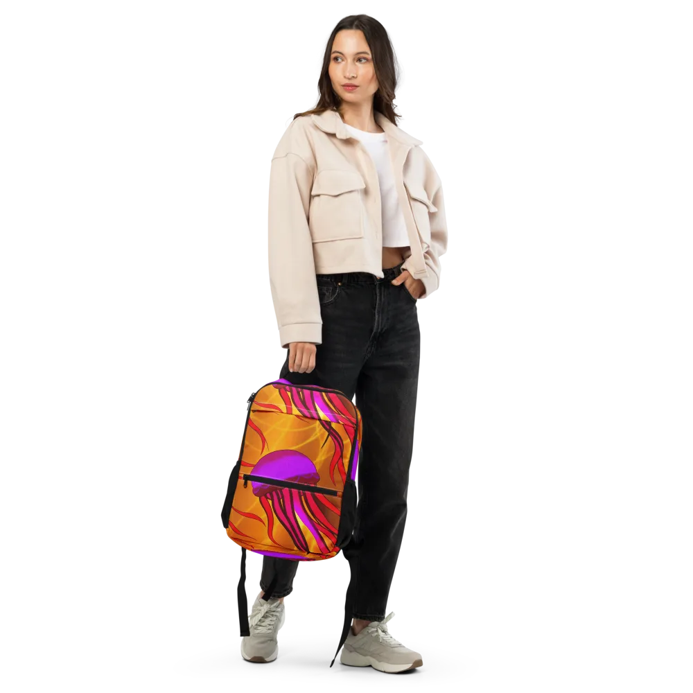 Violet Current on Utility Backpack — Front