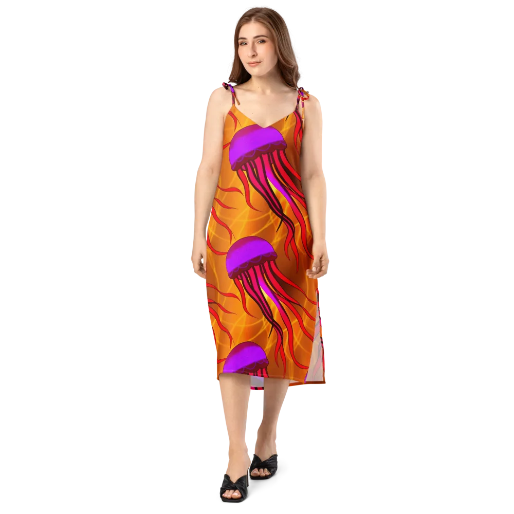 Violet Current on Slip Dress — Front