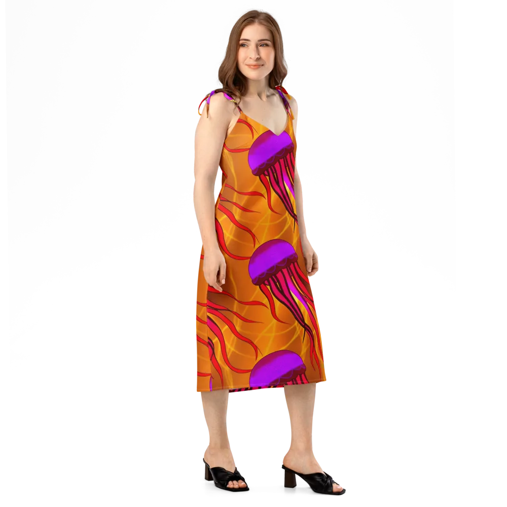 Violet Current on Slip Dress — Right Front