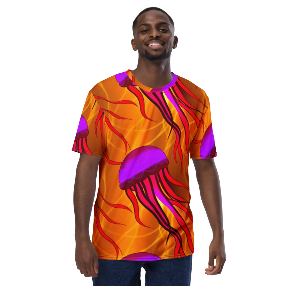 Violet Current on Men's Crew Neck T-Shirt — Front