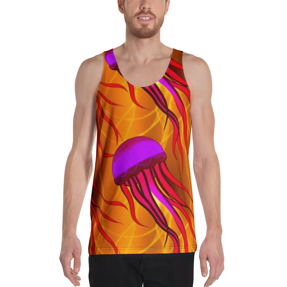 Violet Current on Men's Tank Top — Front