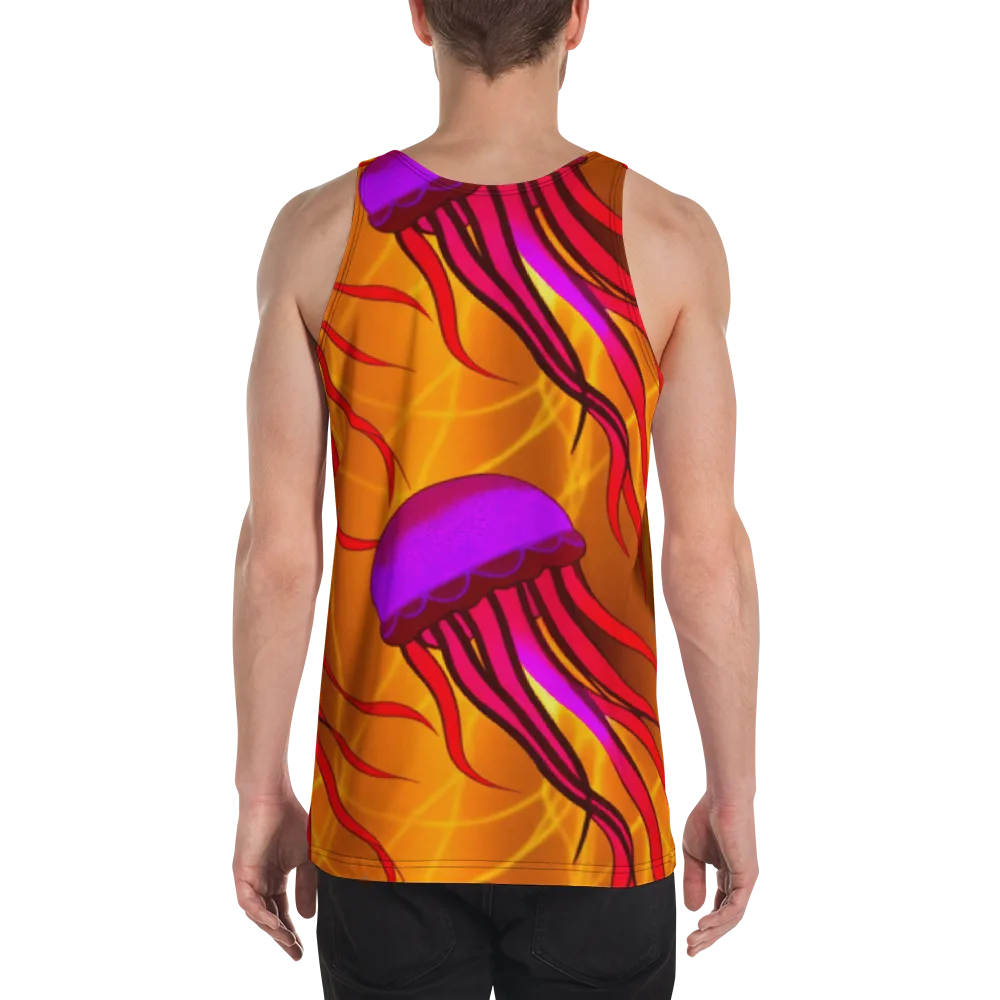 Violet Current on Men's Tank Top — Back