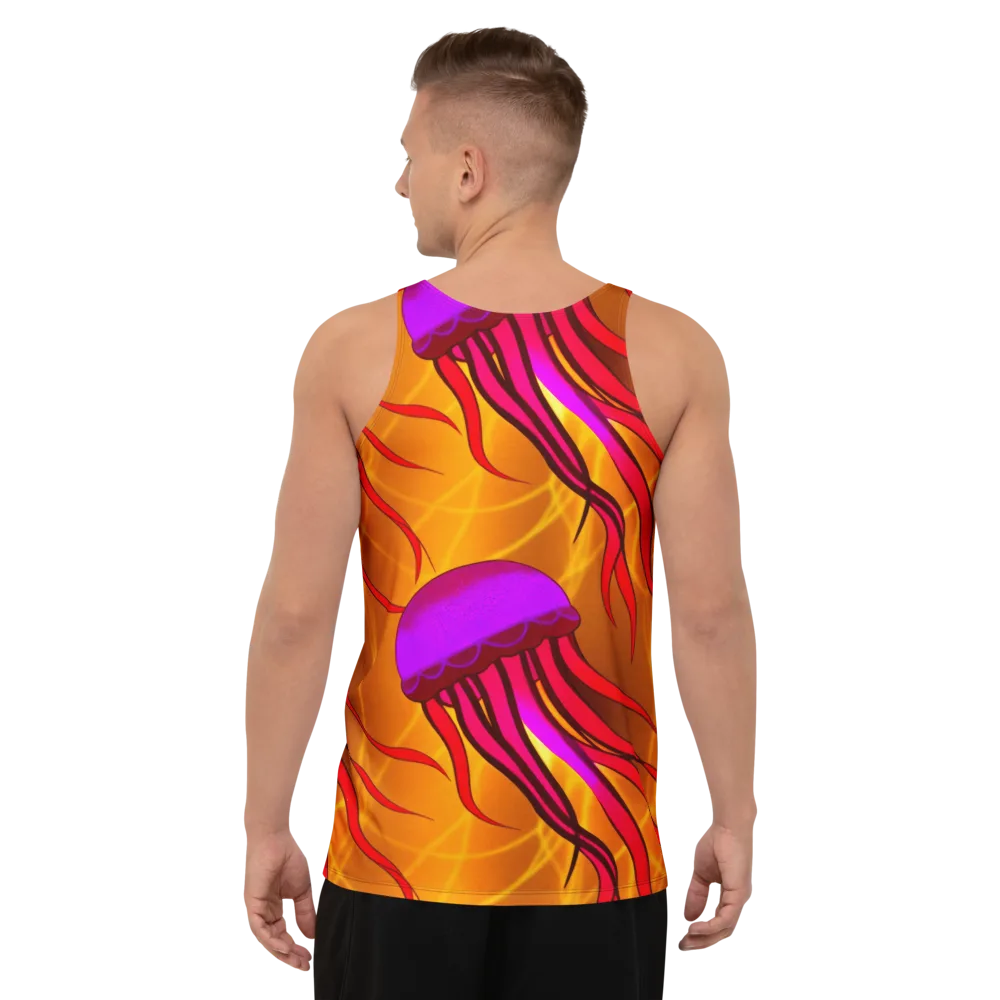 Violet Current on Men's Tank Top — Back