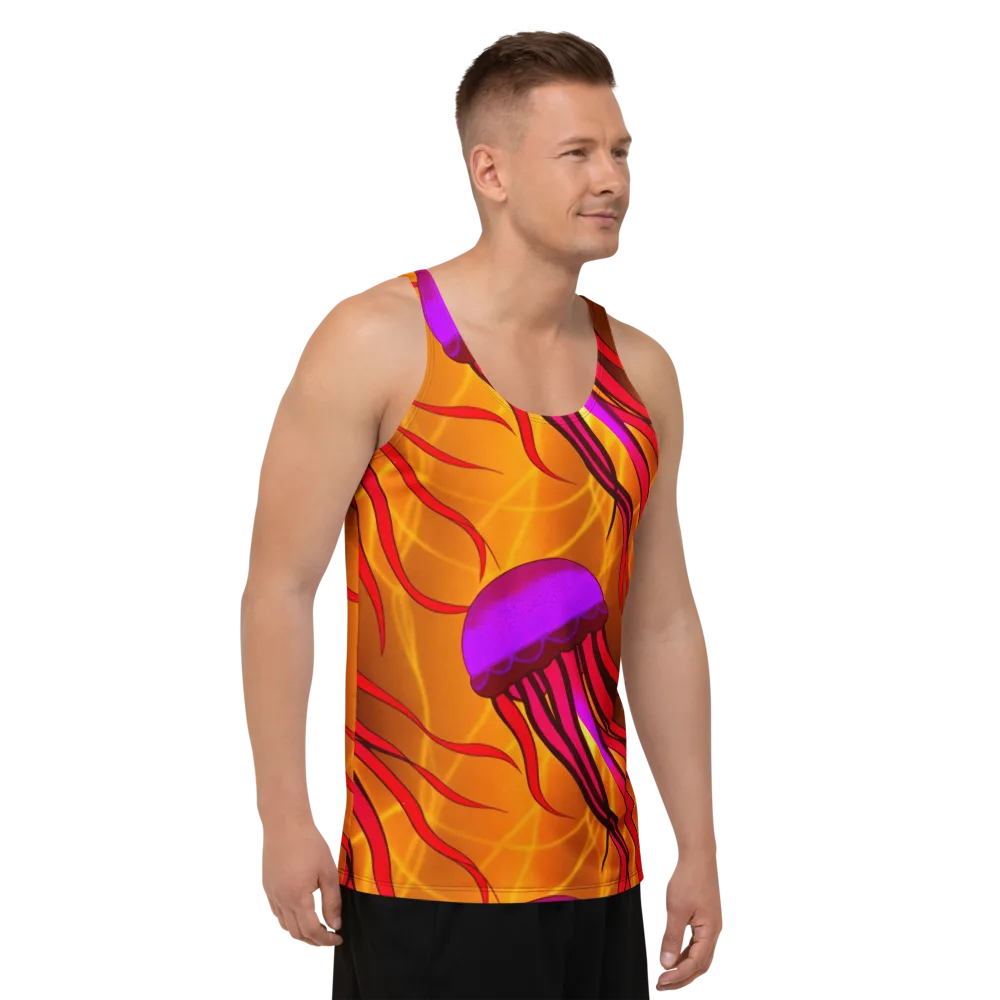 Violet Current on Men's Tank Top — Right Front