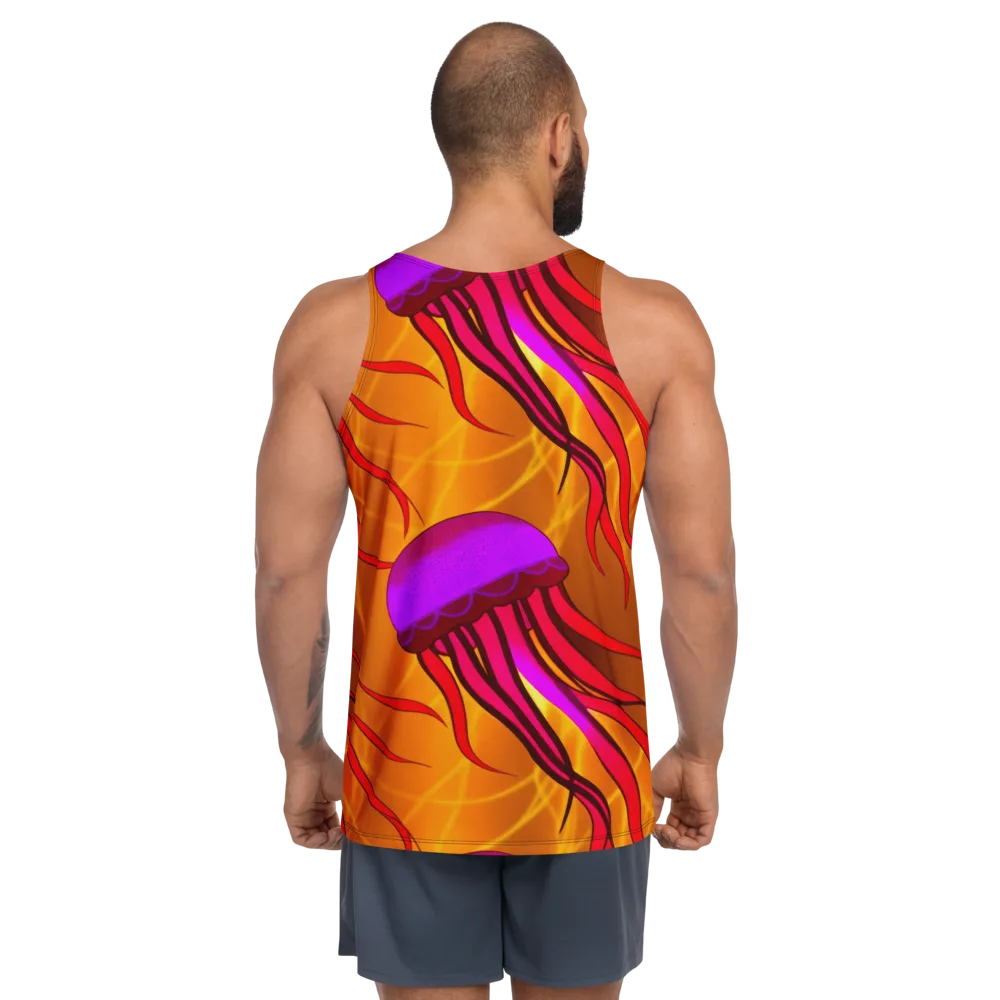 Violet Current on Men's Tank Top — Back