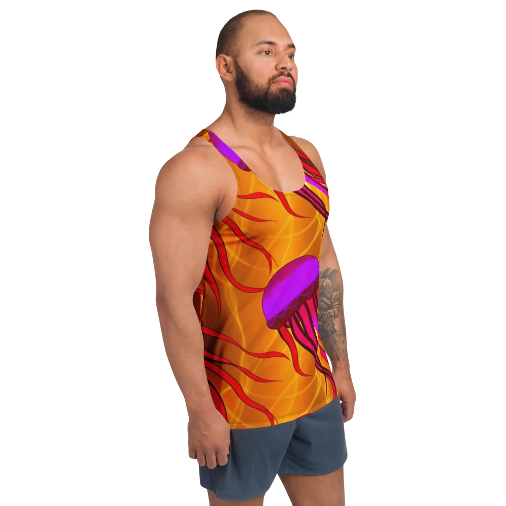 Violet Current on Men's Tank Top — Right Front