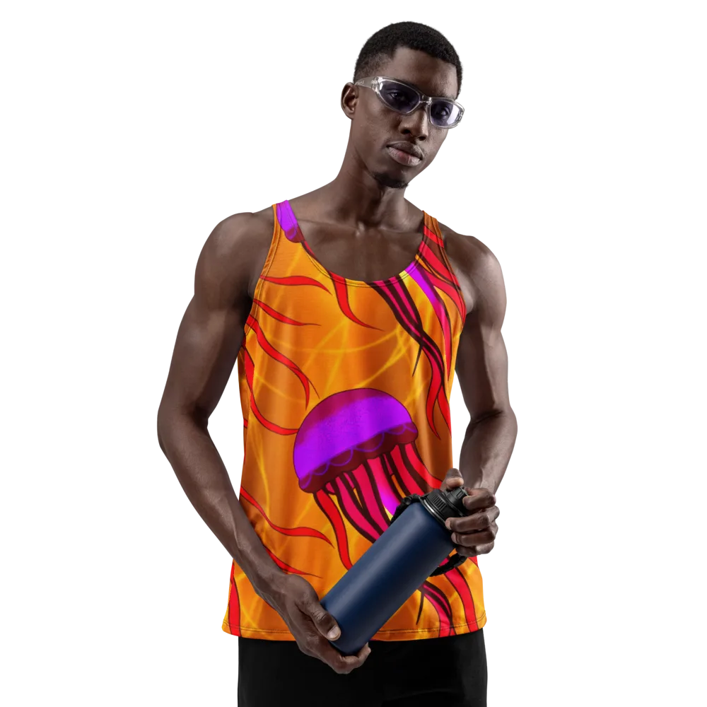 Violet Current on Men's Tank Top — Front