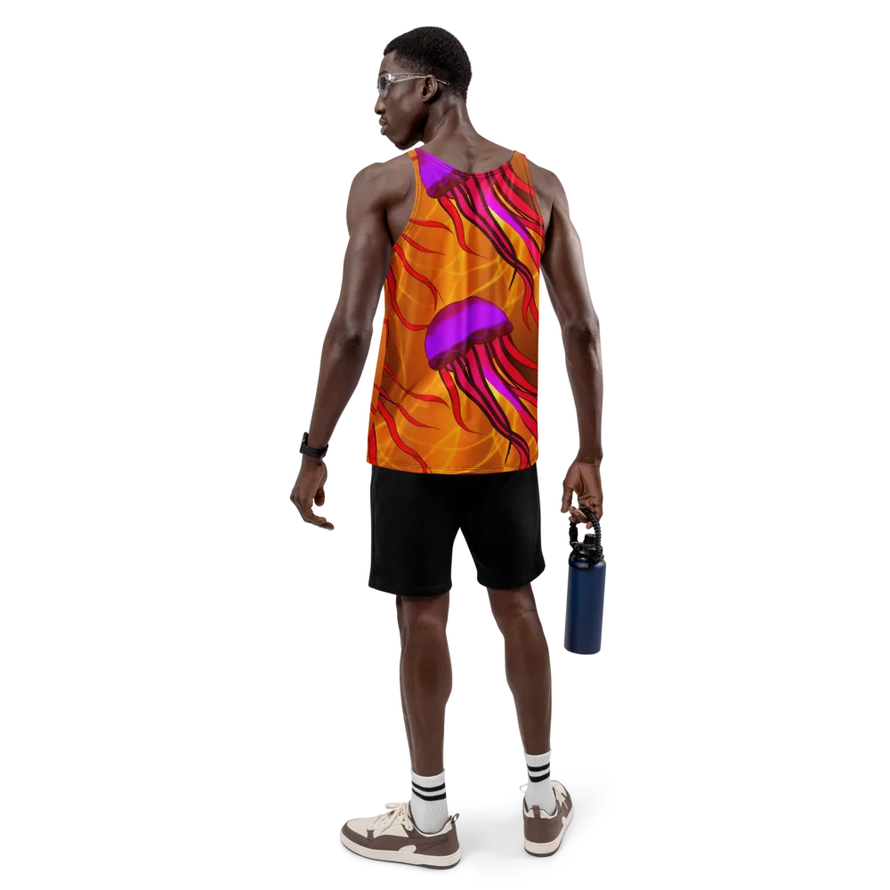 Violet Current on Men's Tank Top — Back