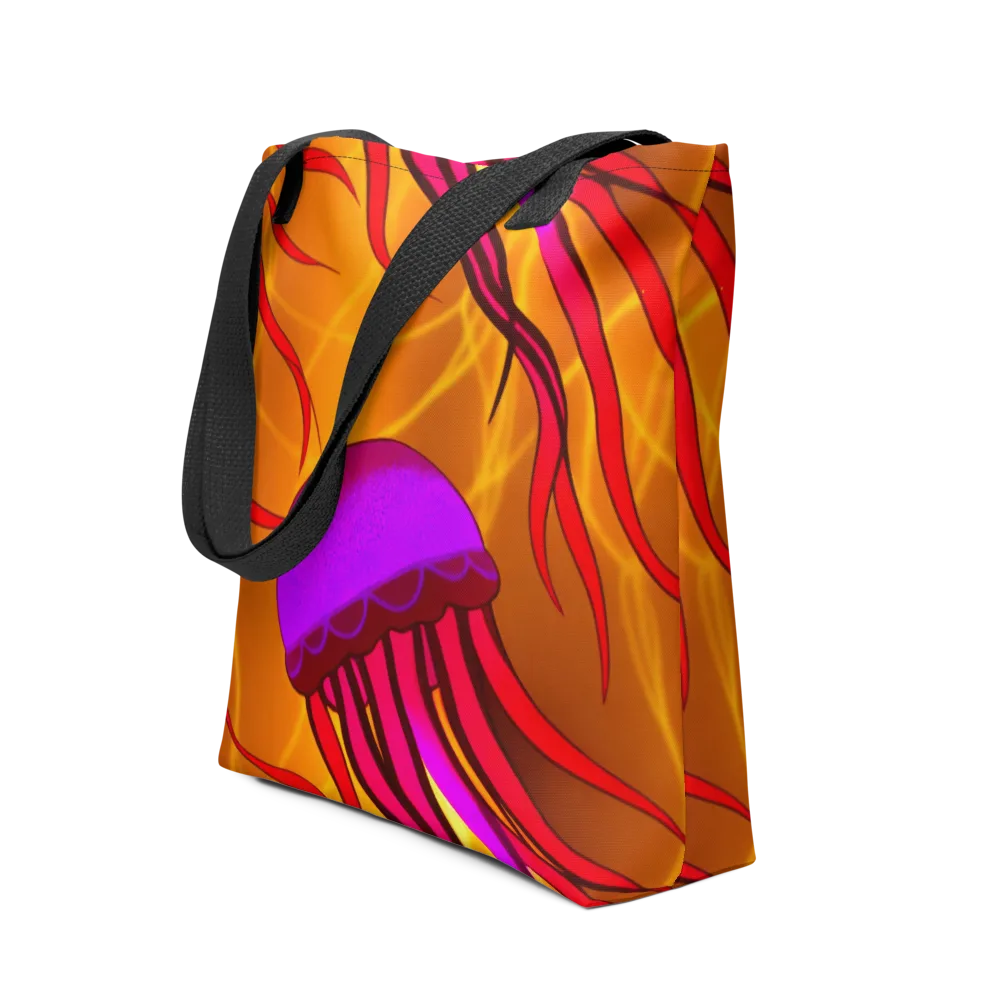 Violet Current on Tote Bag — Front
