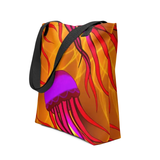 Violet Current on a Tote Bag