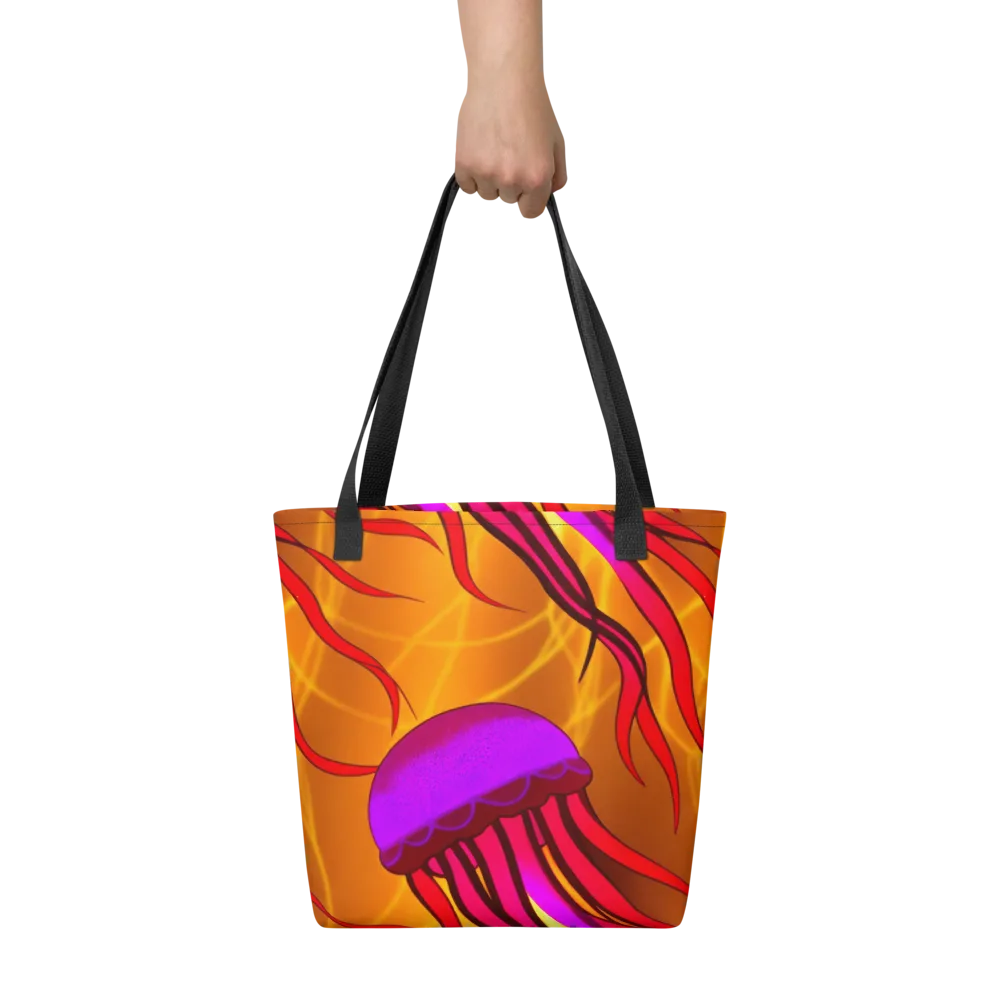Violet Current on Tote Bag — Front