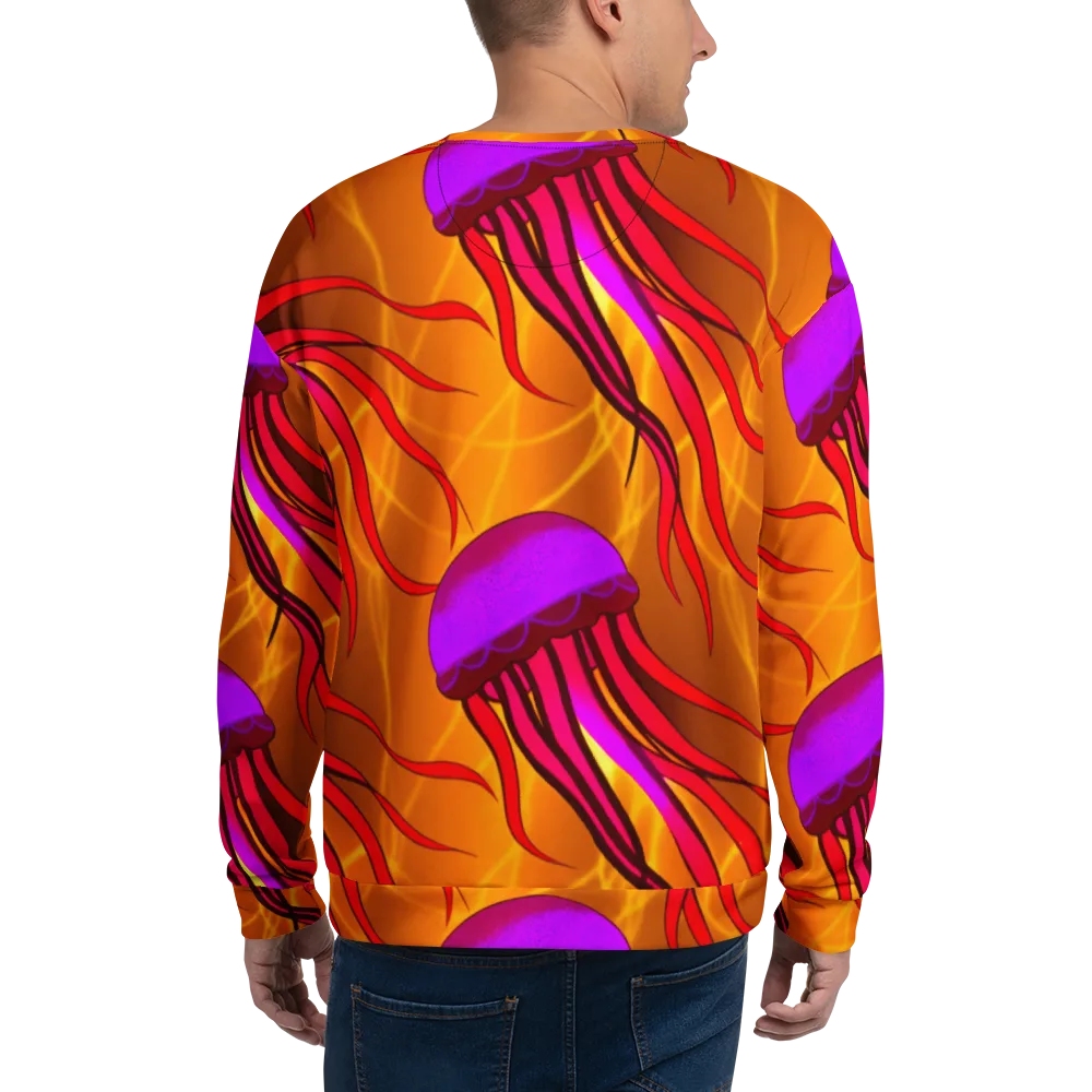 Violet Current on Sweatshirt — Back