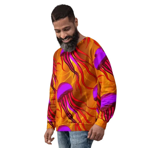 Violet Current on a Sweatshirt