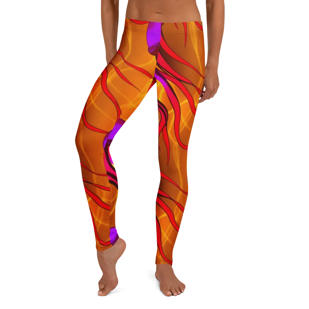 Violet Current on Leggings — Front