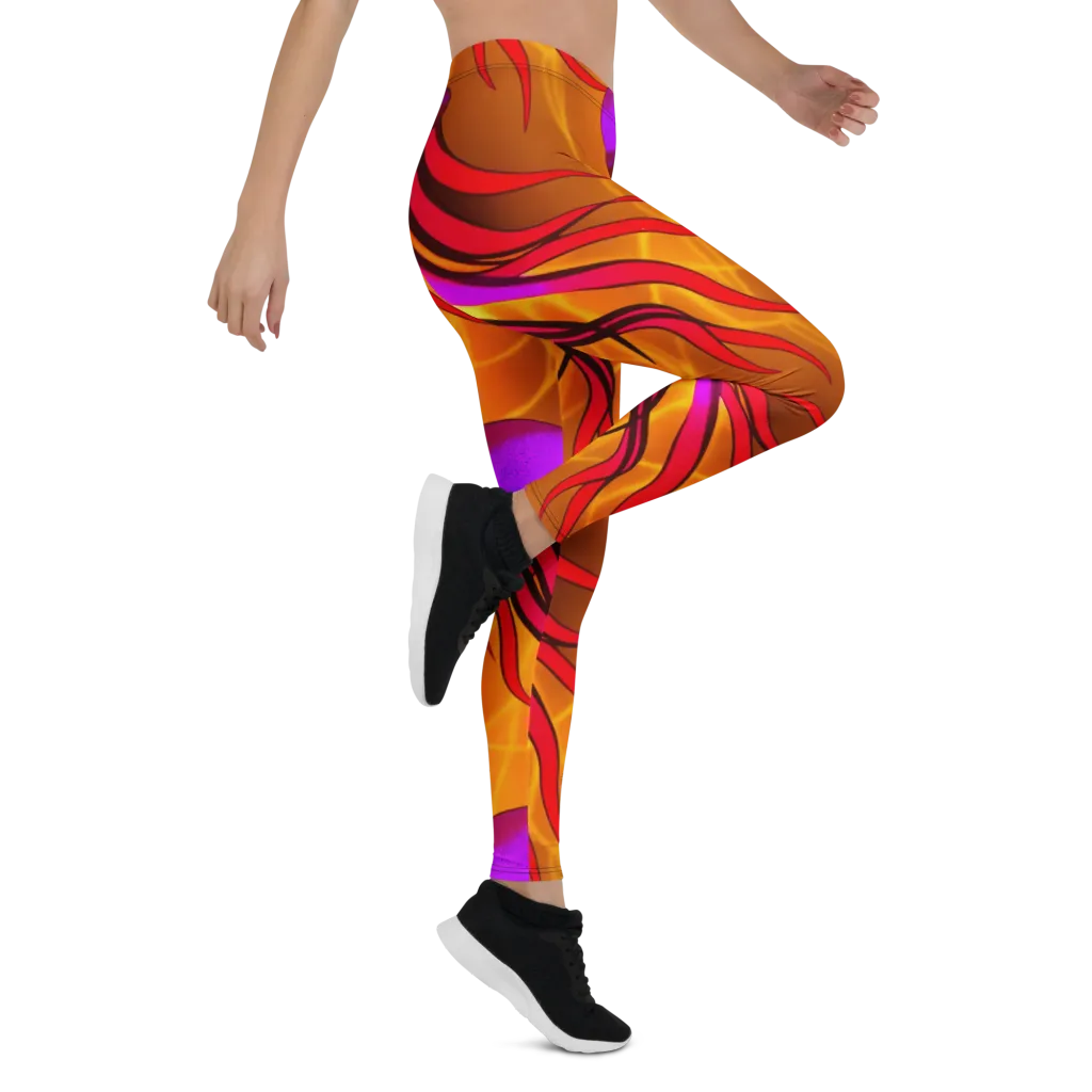 Violet Current on Leggings — Right