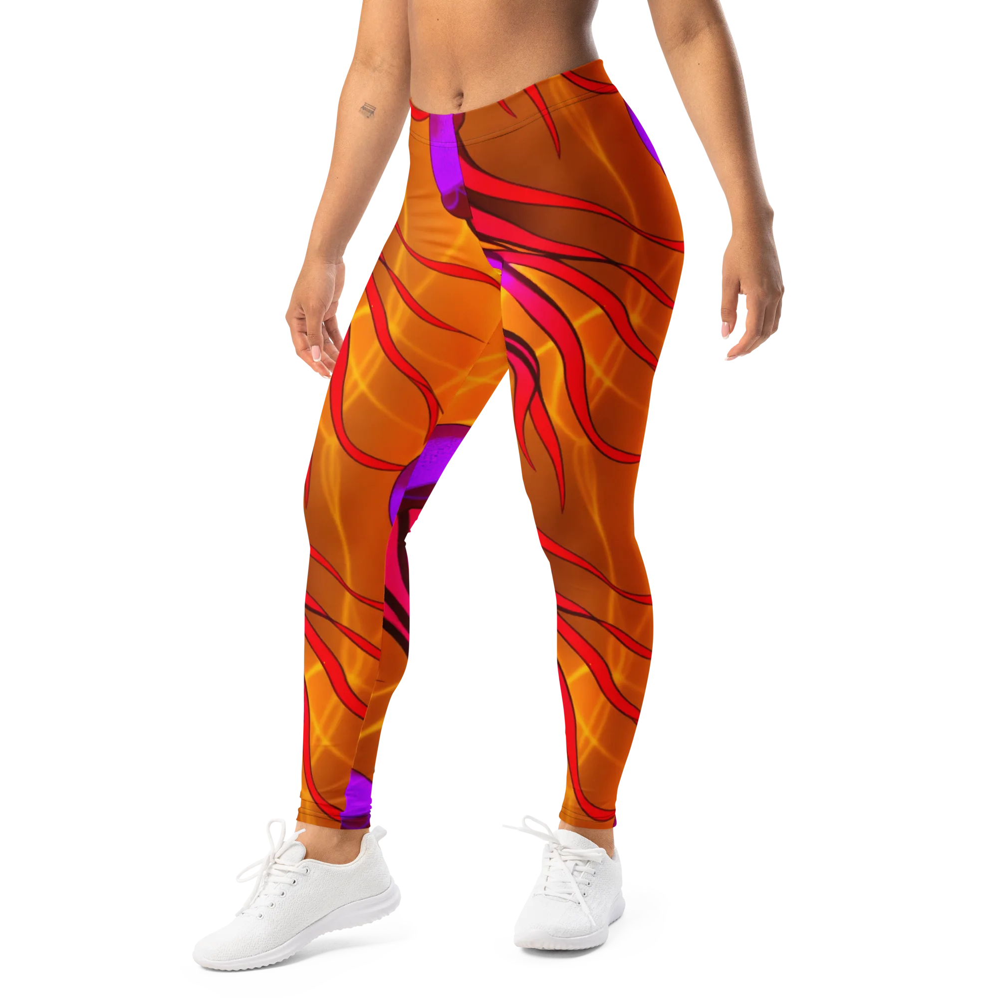Violet Current on Leggings — Left Front