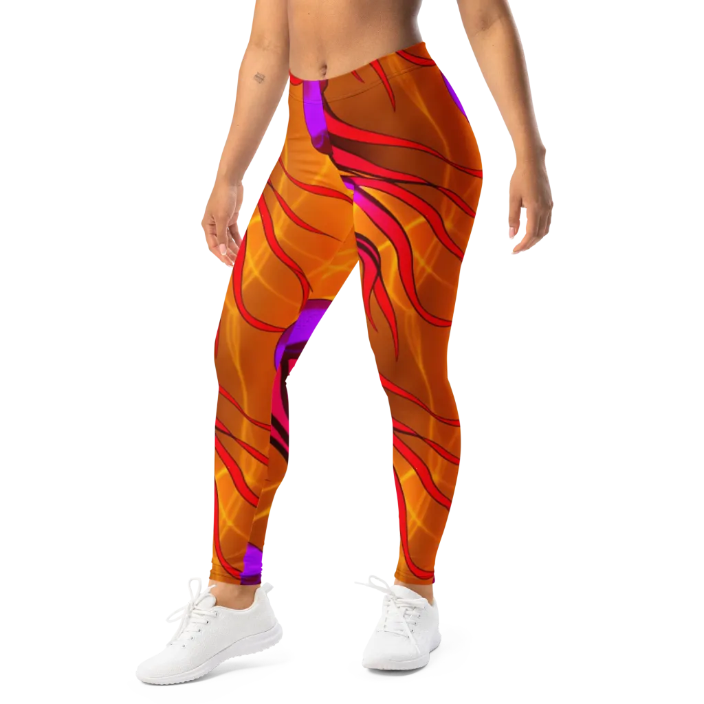 Violet Current on Leggings — Left Front