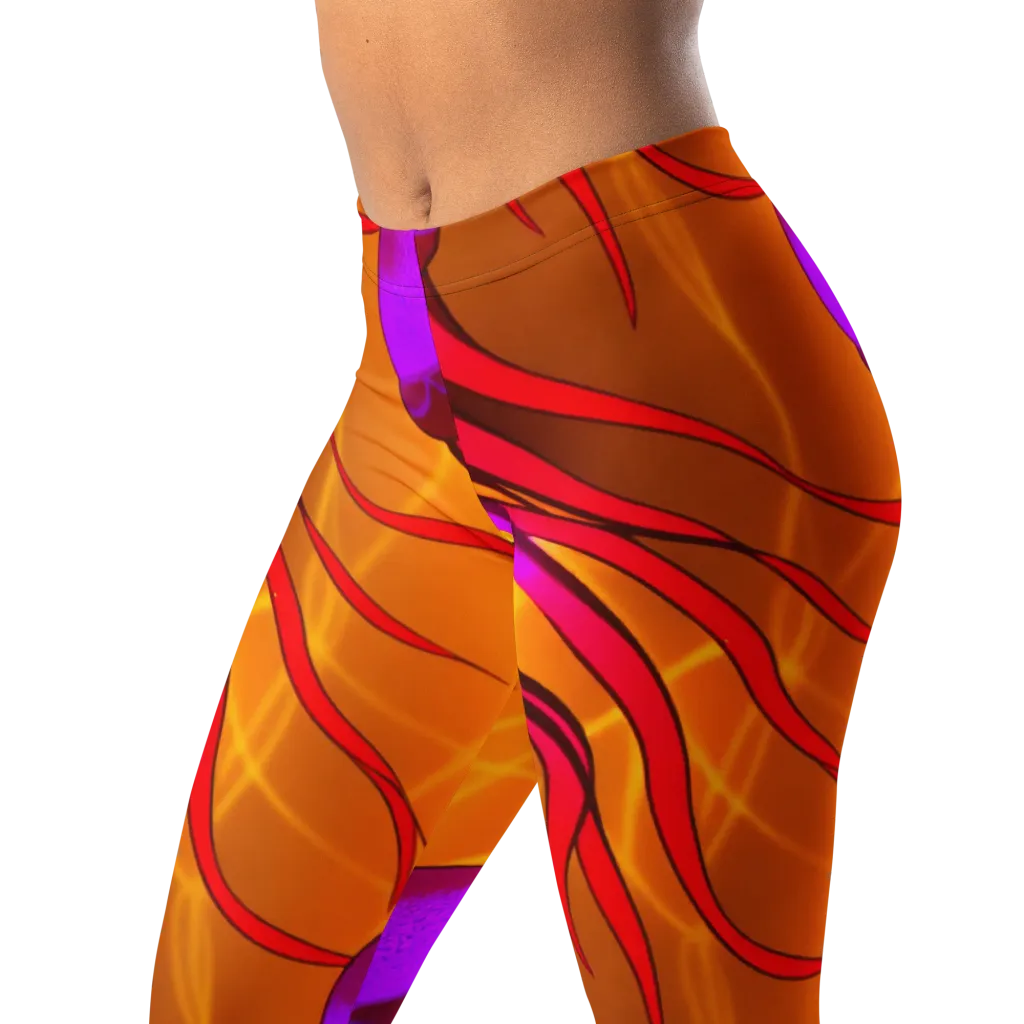 Violet Current on Leggings — Left Front
