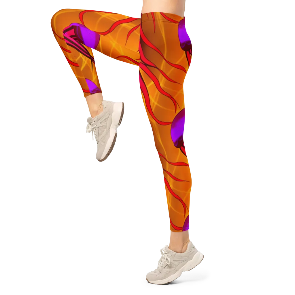 Violet Current on Leggings — Left