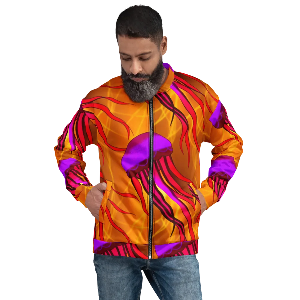 Violet Current on Bomber Jacket — Front