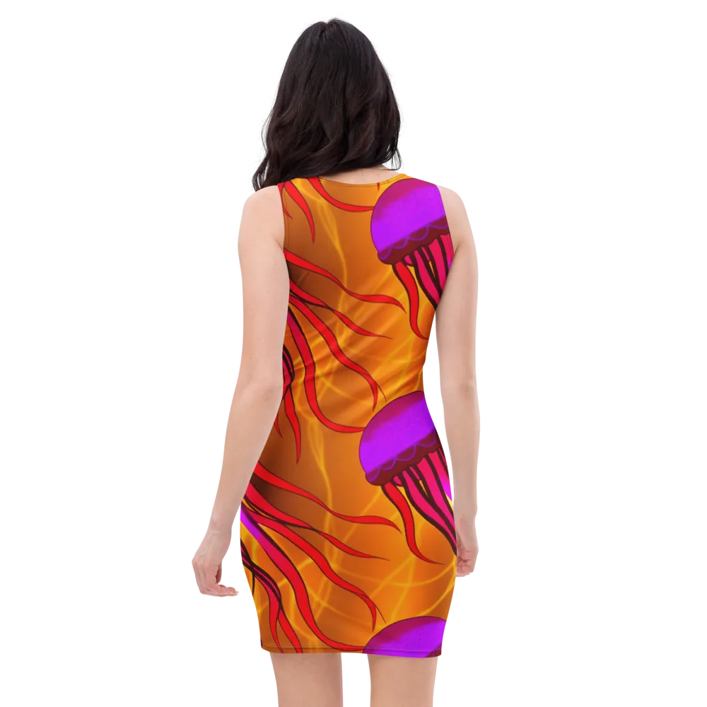 Violet Current on Bodycon Dress — Back