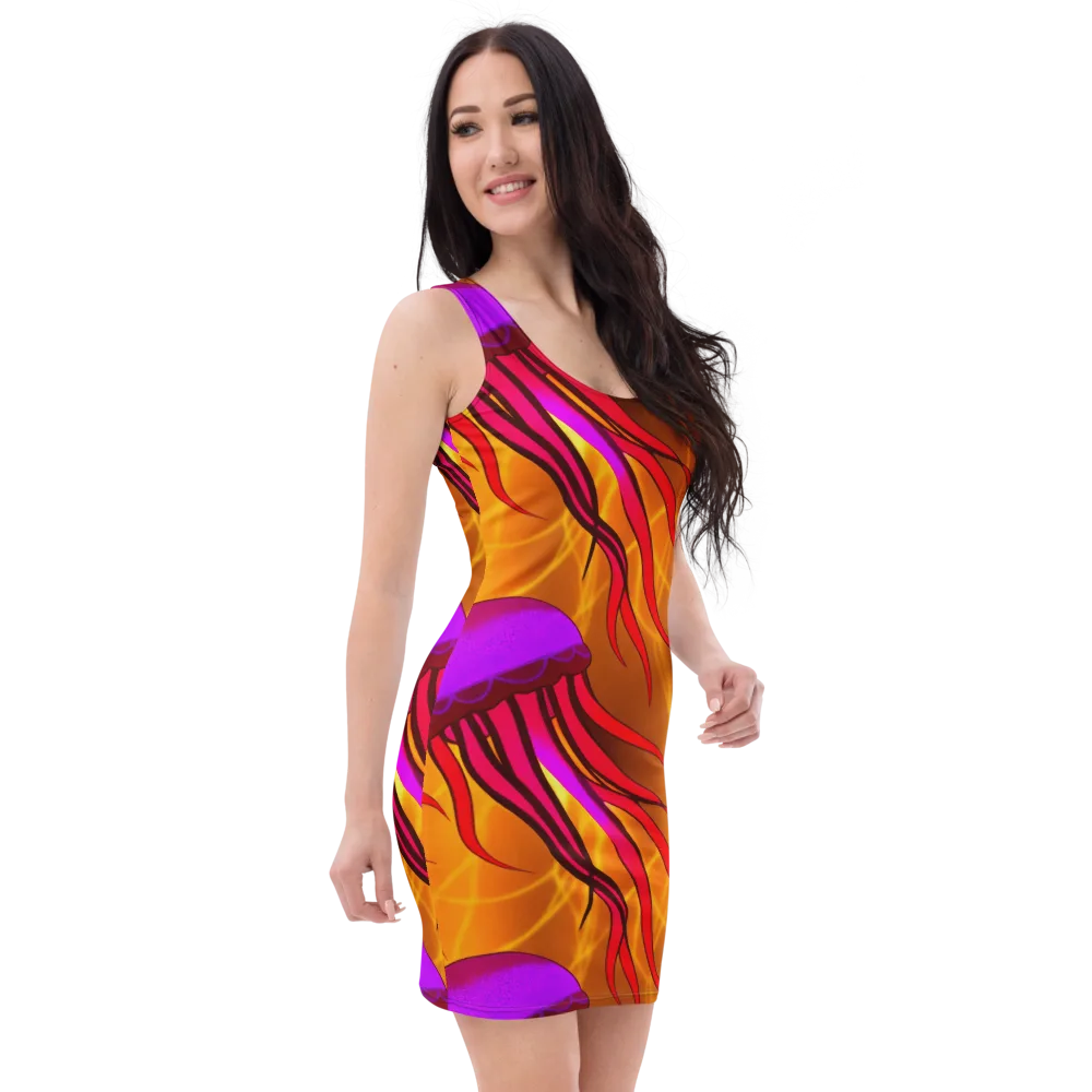 Violet Current on Bodycon Dress — Right Front