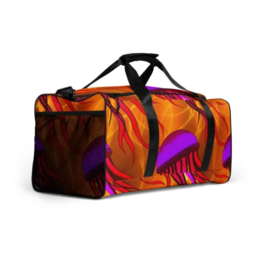 Violet Current on a Duffle Bag