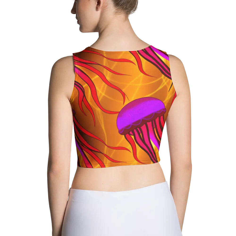 Violet Current on Crop Top — Back