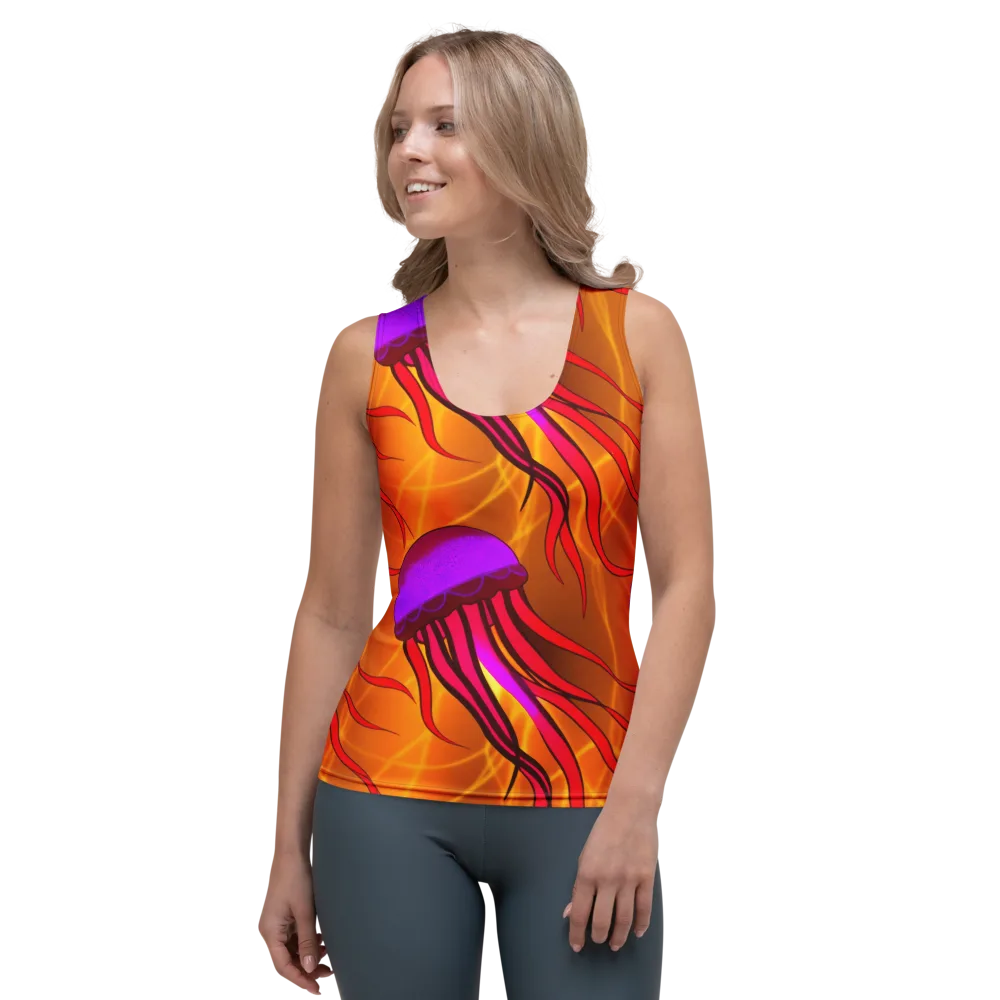 Violet Current on Women's Tank Top — Front