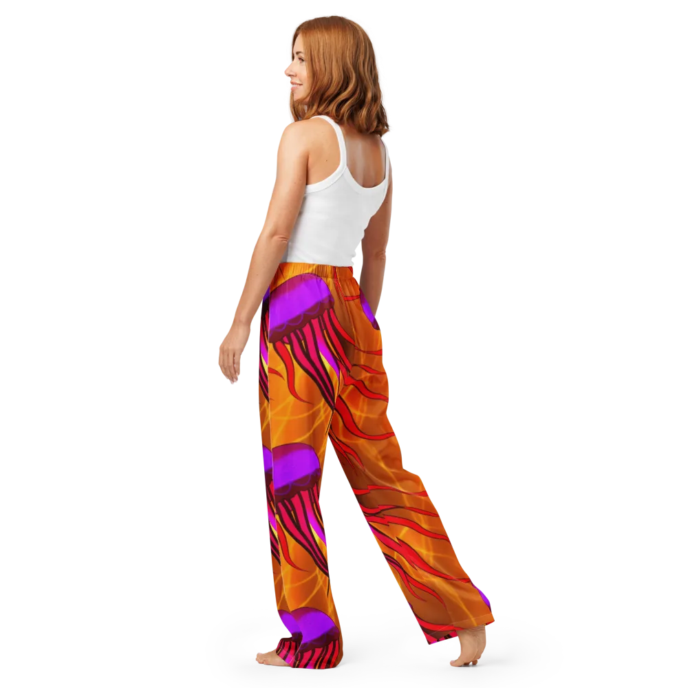 Violet Current on Women's Pajama Pants — Back