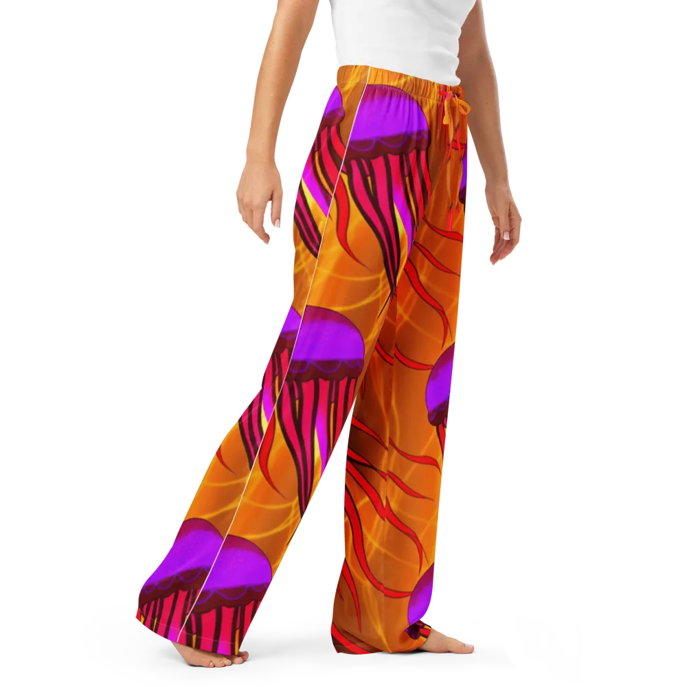 Violet Current on Women's Pajama Pants — Right Front
