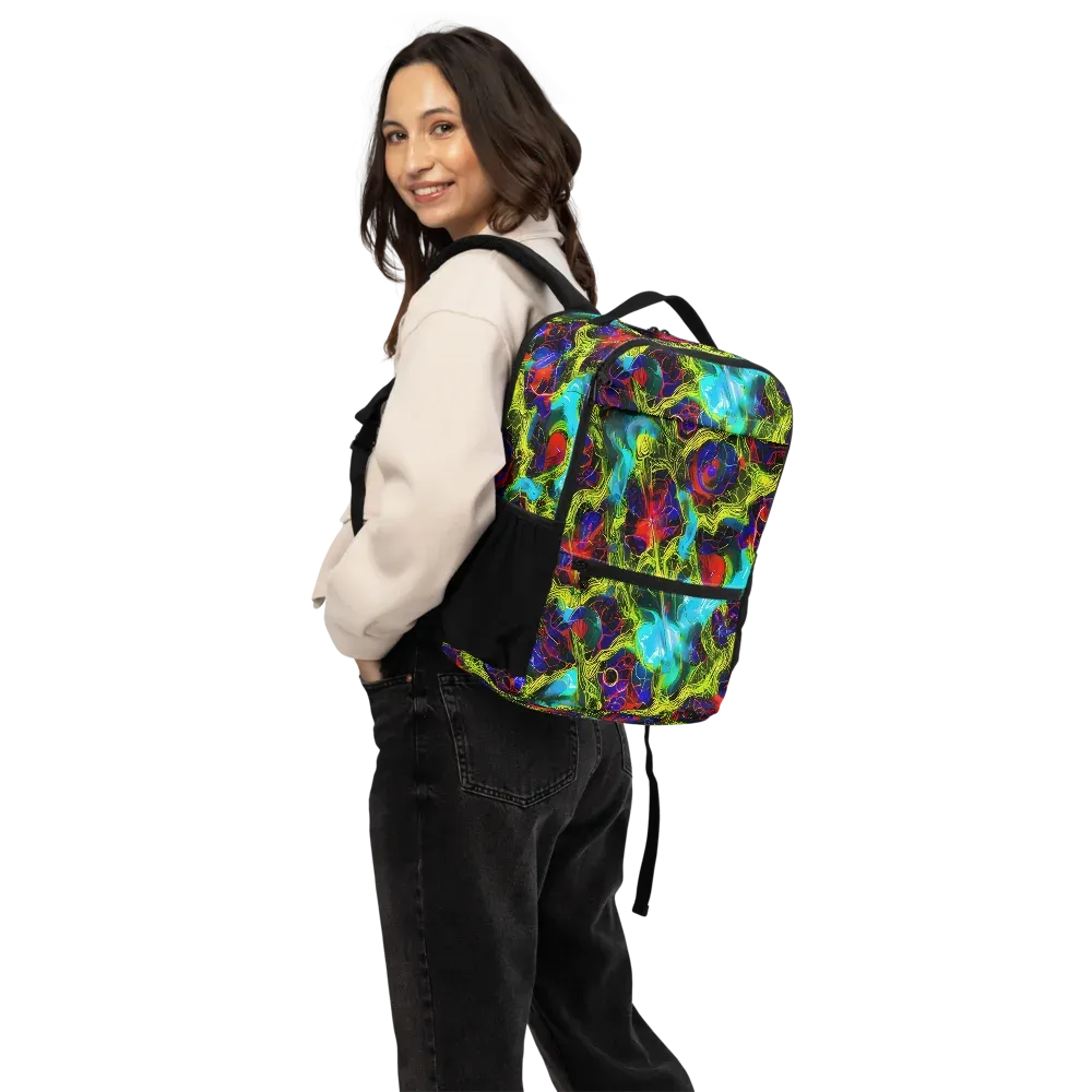 Chromatic Vines on Utility Backpack — Back