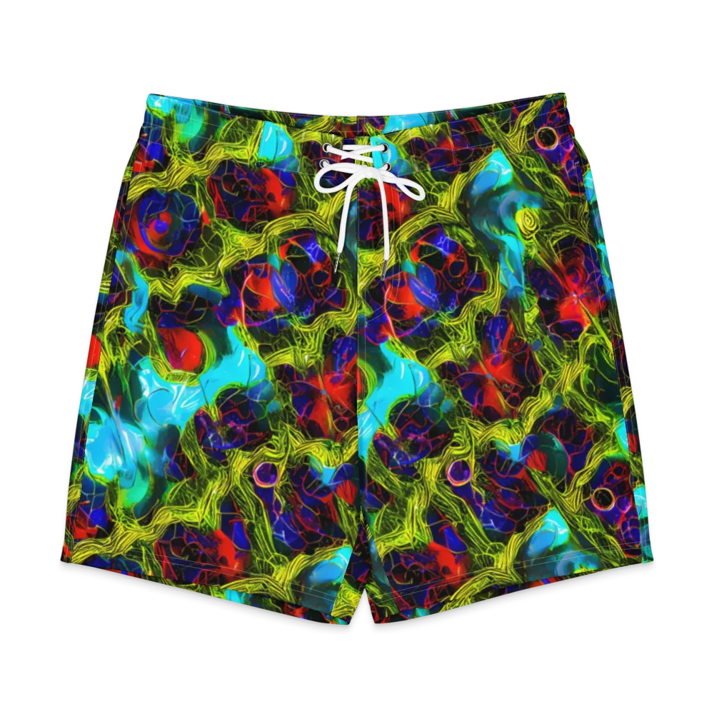 Chromatic Vines on Men's Board Shorts — Front