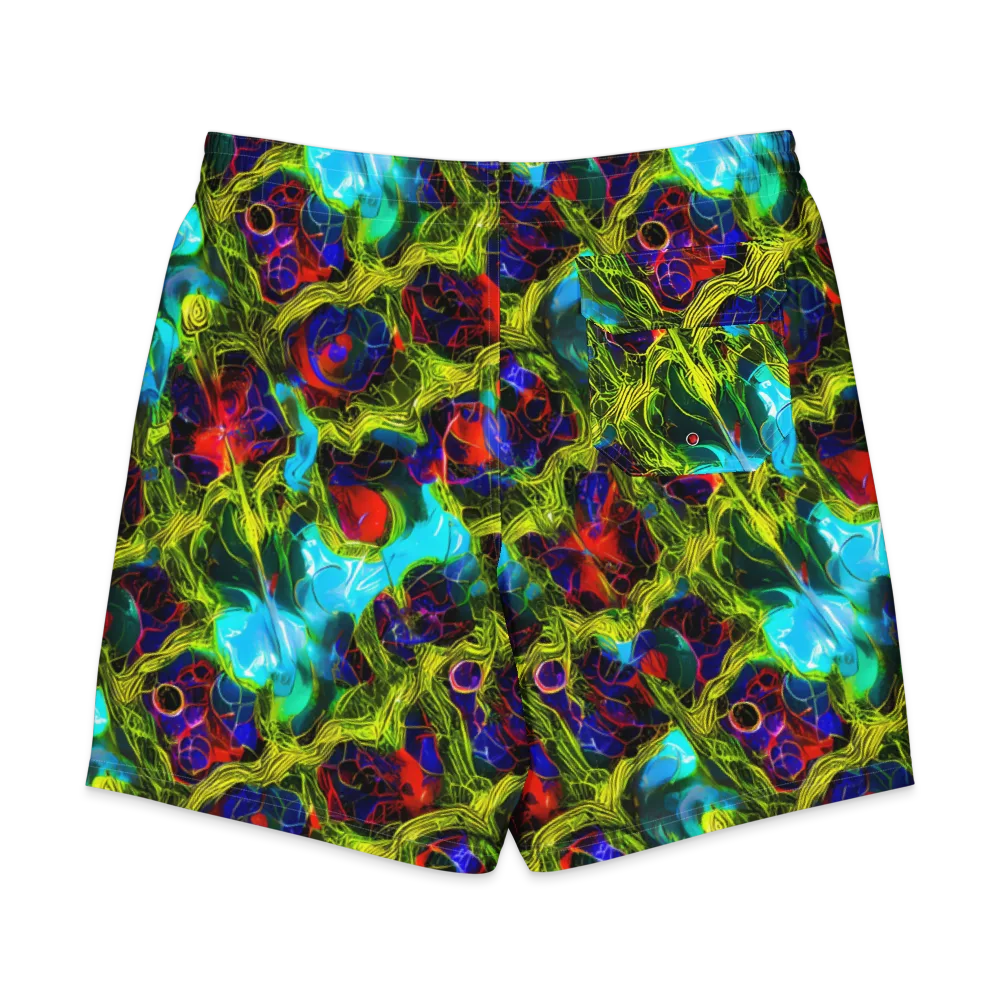 Chromatic Vines on Men's Board Shorts — Back