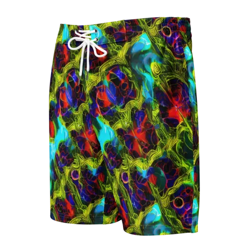 Chromatic Vines on a Men's Board Shorts