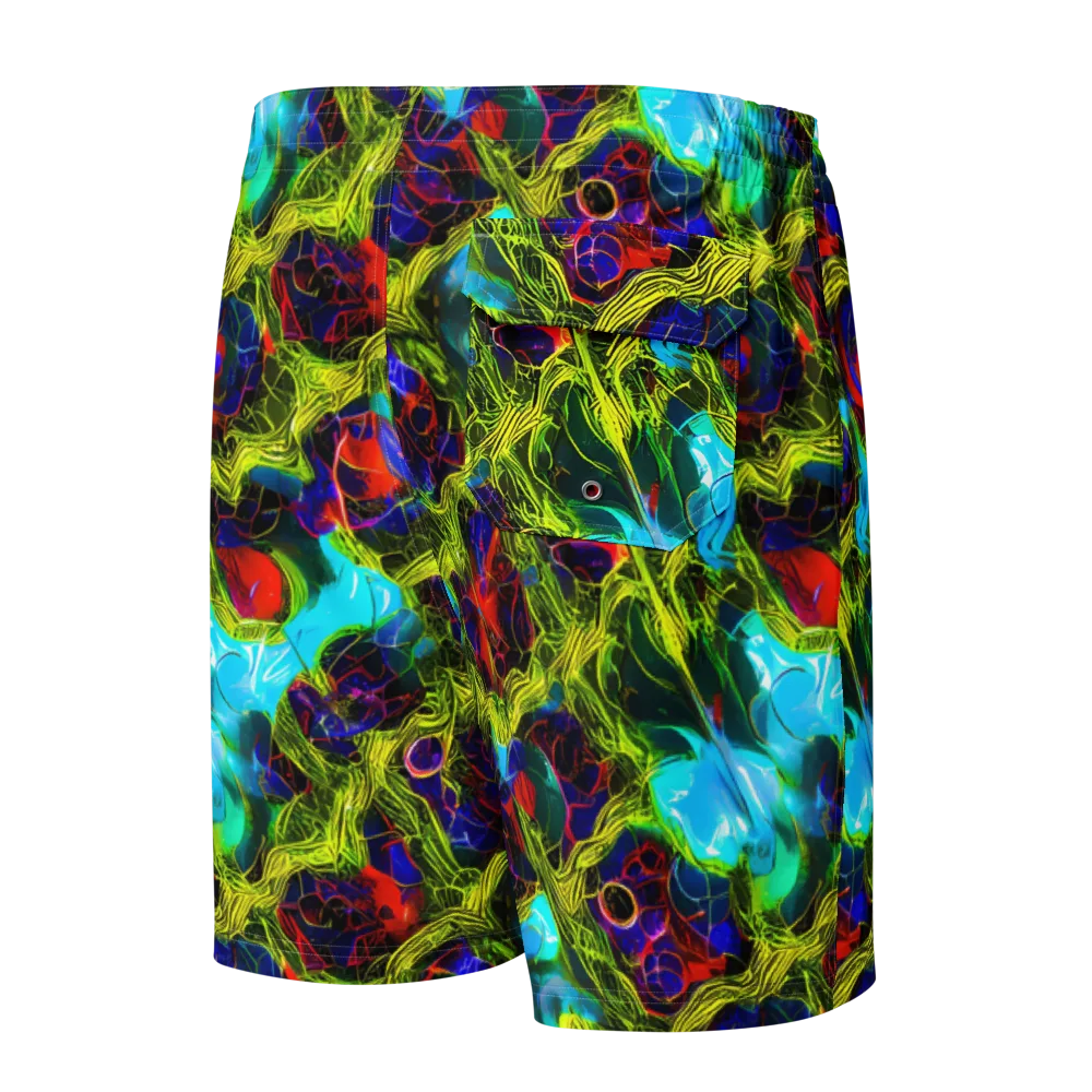 Chromatic Vines on Men's Board Shorts — Back