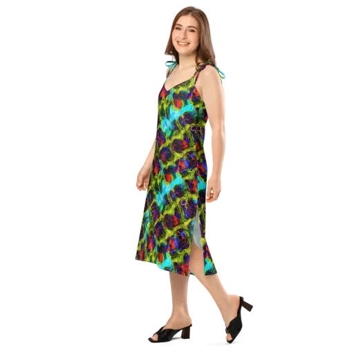 Chromatic Vines on a Slip Dress