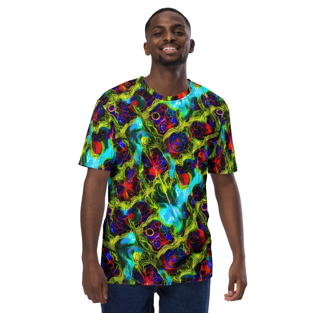 Chromatic Vines on Men's Crew Neck T-Shirt — Front