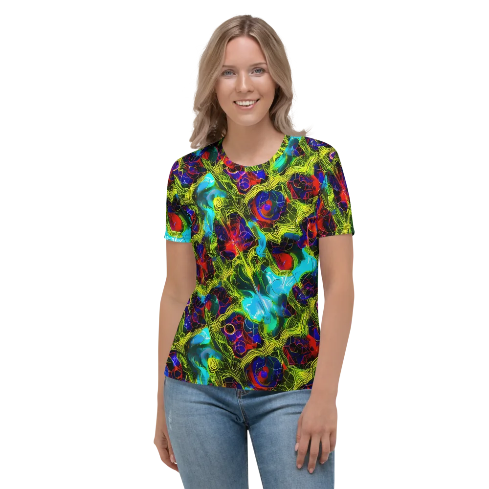 Chromatic Vines on Women's Crew Neck T-Shirt — Front