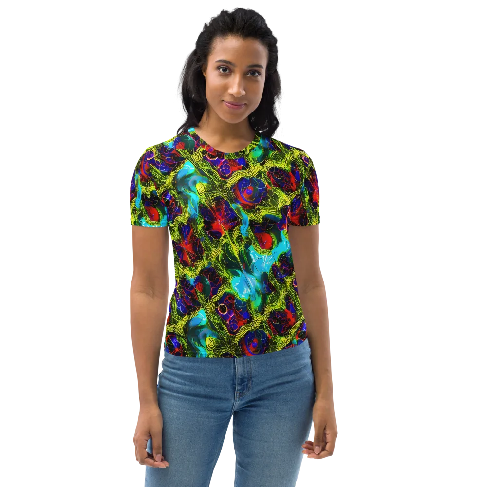 Chromatic Vines on Women's Crew Neck T-Shirt — Front