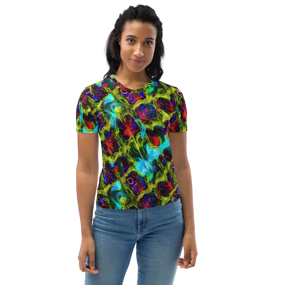 Chromatic Vines on Women's Crew Neck T-Shirt — Front