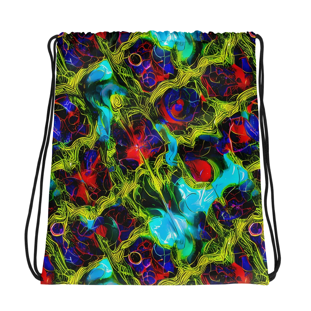 Chromatic Vines on Drawstring Bag — Photo