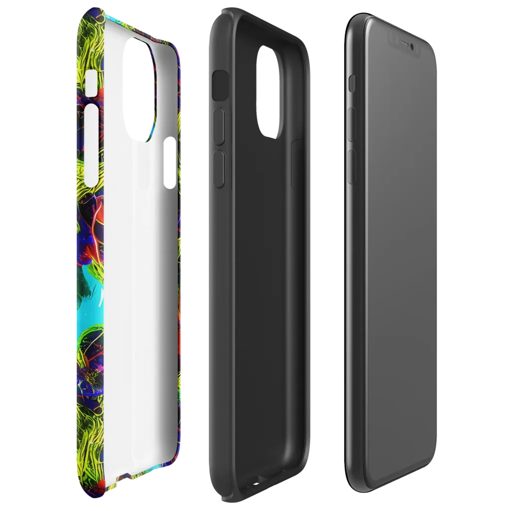 Chromatic Vines on Tough Case for iPhone® — Right