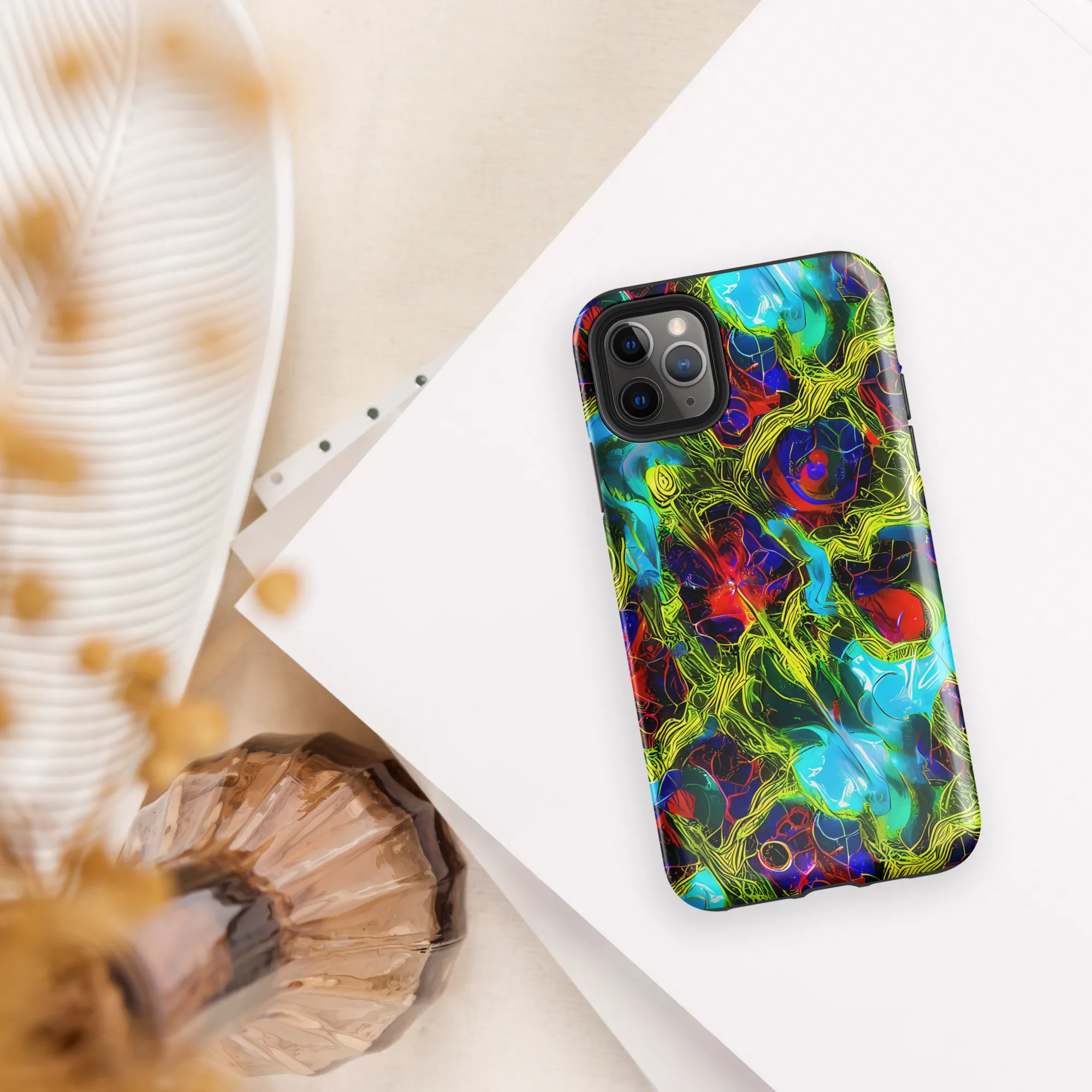Chromatic Vines on Tough Case for iPhone® — Front