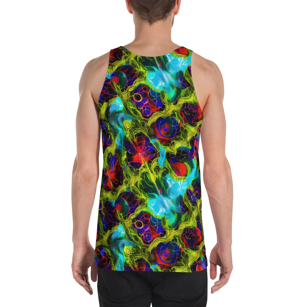 Chromatic Vines on Men's Tank Top — Back
